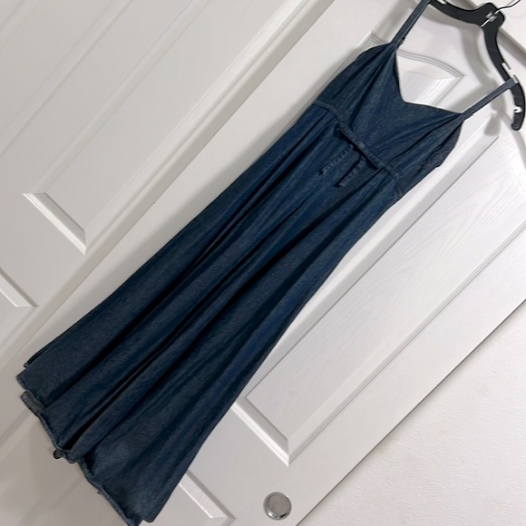 Kate spade Denim Bow Waist Midi Dress size 4 - Picture 1 of 9